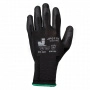 Перчатки нейлоновые JETA SAFETY JP011 с полиуретановым покрытием черные 12 пар