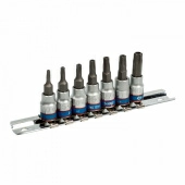 Набор торцевых насадок 1/4" TORX, Т10-Т40 мм, L = 37 мм, 7 предметов KING TONY 2107PR