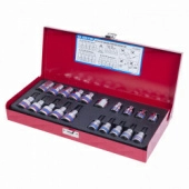 Набор торцевых насадок и головок 1/2" & 3/8" TORX, Е6-Е20, Т10-Т55, 20 предметов KING TONY 7120PR