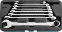 Набор ключей гаечных комбинированных с профилем JONNESWAY W84108S (SUPER TECH в кейсе, 8-19 мм, 8 предметов)