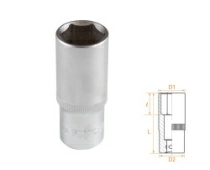 Головка торцевая глубокая шестигранная 3/8" 19 мм AFFIX AF00130019