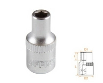 Головка торцевая стандартная шестигранная 1/4" 4,5 мм AFFIX AF00020045