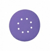 PURPLE диск на пленочной основе, циркониевый корунд Ø125мм, Р80, липучка, 8 отв.
