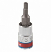 KING TONY Насадка (бита) торцевая 1/4", Hex, 1/8", L = 37 мм