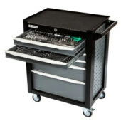 GARWIN PRO EQ-000012 Тележка инструментальная Standart 6 полок, с комплектом инструмента в разборном кейсе, 169 пр.