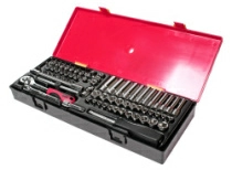 Набор головок торцевых 6-ти гранных JTC K2732 (1/4", 73 предмета в кейсе)