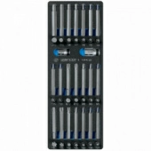 Набор вставок (бит) 10 мм, TORX, SPLINE, HEX, ложемент, 44 предмета KING TONY 9-1044CQV