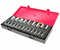 Набор головок торцевых 6-ти гранных JTC K4221 (1/2", 08-32 мм, 22 предмета в кейсе)