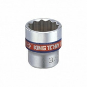 Головка торцевая стандартная двенадцатигранная KING TONY 333028S, 3/8", 7/8", дюймовая