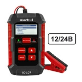 Тестер АКБ с функцией восстановления iCartool IC-107 (12/24 В, зарядное устройство, 3 в 1)