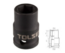 Головка торцевая ударная шестигранная 1/2" 13 мм TOLSEN TT18213