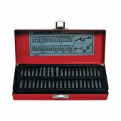 Набор вставок (бит) 1/4" TORX, HEX, PZ, PH, SLOT, 42 предмета KING TONY 1042CQ
