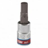 KING TONY Насадка (бита) торцевая 1/4", Hex, 7/32", L = 37 мм