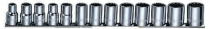 S05H4213S Набор головок торцевых 12-гранных MAXI-DRIVE 1/2"DR на держателе, SAE 3/8--1-1/8", 13 предметов