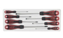 Набор отверток усиленных JTC 7644 (SL3.0x75, SL5.5x75, SL6.5x100, SL8.0x150, РН0х75, РН1х75, РН2х100, РНЗх150, 8 предметов)