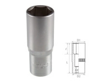 Головка торцевая глубокая шестигранная 1/2" 23 мм TOLSEN TT16573