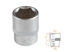 Головка торцевая стандартная шестигранная 3/8" 17 мм AFFIX AF00030017