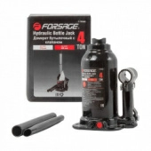 Домкрат бутылочный двухштоковый с клапаном, 4т Forsage F-TF0402