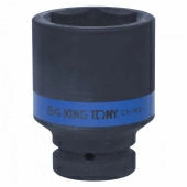 Головка торцевая ударная глубокая шестигранная 1", 54 мм KING TONY 843554M