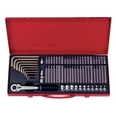 Набор вставок (бит) 3/8" TORX, SPLINE, HEX, 69 предметов  KING TONY 5169PR