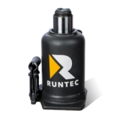RUNTEC RT-WJ12 Домкрат бутылочный, двухштоковый, профессиональный 12 т, 235-590 мм