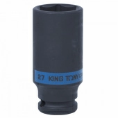 Головка торцевая ударная глубокая шестигранная 1/2", 27 мм KING TONY 443527M