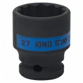 Головка торцевая ударная двенадцатигранная 1/2", 27 мм KING TONY 453027M