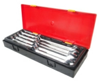 Набор ключей рожковых двухсторонних JTC K6103 (6-24 мм, 10 предметов в кейсе)