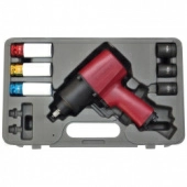 Пневмогайковерт с комплектом головок 7пр, Forsage, F-SM-43-4037K7