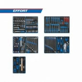 Набор инструментов "EFFORT" для тележки, 12 ложементов, 235 предметов KING TONY 934-235MRVD