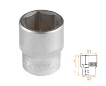 Головка торцевая стандартная шестигранная 1/2" 23 мм AFFIX AF00040023