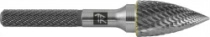 Thorvik TRRBG12250670-2  Борфреза твердосплавная гиперболическая с заостренным концом, тип G, 12 мм, двойная насечка, в боксе