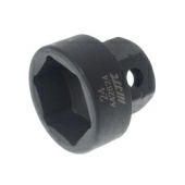 Головка торцевая ударная мини JTC 442824 (1/2", 24 мм, L=28 мм)