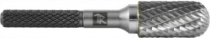 Thorvik TRRBC12250670-2 2 Борфреза твердосплавная цилиндрическая с радиусным торцом, тип C, 12 мм, двойная насечка, в боксе
