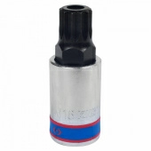 Насадка (бита) торцевая 1/2", SPLINE, M16, L = 66 мм, с отверстием KING TONY 402B16
