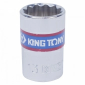 Головка торцевая стандартная двенадцатигранная 3/8", 13 мм KING TONY 333013M