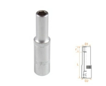 Головка торцевая глубокая шестигранная 1/4" 5,5 мм AFFIX AF00120055