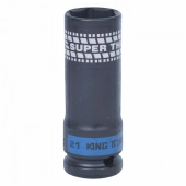Головка торцевая ударная глубокая 1/2", 21 мм, тонкостенная KING TONY 441521M