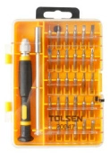 Набор вставок (бит) 1/4" PH, PZ, Hex, Torx, Slotted прецизионных 32 предмета TOLSEN TT20047S
