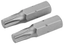 Набор вставок (бит) торцевых 1/4" Torx T20 25 мм 2 предмета TOLSEN TT20223