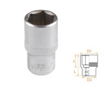 Головка торцевая стандартная шестигранная 1/4" 10 мм AFFIX AF00020010