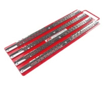 Лоток с реечными держателями головок JTC 3413 (1/4"х20 шт., 3/8"х30 шт., 1/2"х30 шт., 440х150 мм)