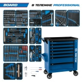 Набор инструментов BOARD в синей тележке KING TONY 9G38-325MRVB (325 предметов)