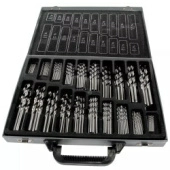 Набор сверл GARWIN INDUSTRIAL GM-BS155 (1,0-10,5, шаг 0,5, HSS-G, DIN338, 155 предметов)