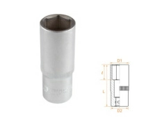 Головка торцевая глубокая шестигранная 1/2" 22 мм AFFIX AF00140022