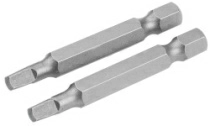 Набор вставок (бит) торцевых 1/4" Square, №3, 50 мм 2 предмета TOLSEN TT20340
