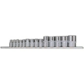 Licota TBS-11005 Набор головок Е-профиль Е4-Е24 1/4", 3/8", 1/2" 14пр. на линейке