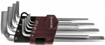 Набор ключей торцевых шестигранных Thorvik HK9S (H1.5-H10)