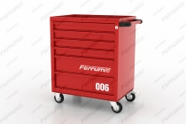 Тележка инструментальная с 6 ящиками серия L Ferrum 02.006L красный