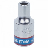 Головка торцевая стандартная шестигранная 1/4"4 мм KING TONY 233504M